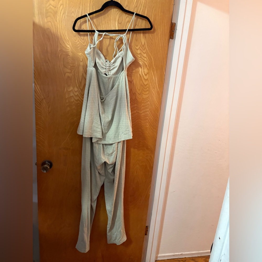 SABO Alondra Jumpsuit Luxurious cream Heather lounge Set M - Picture 13 of 14